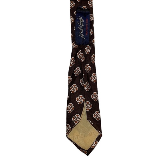 Christian Dior Men’s Brown Patterned Tie - Picture 3 of 3